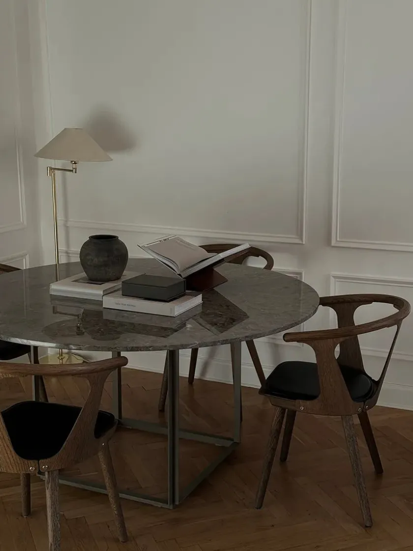 New Works Spiseborde<Florence Spisebord Ø145, gris du marais/beige grey fra