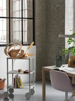 Muuto Rulleborde/Barvogn<Flow Trolley, 3-layer fra