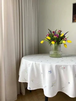 Blåmst Gaver Til Hende|Køkkentekstiler<Flower Dug, Rund fra