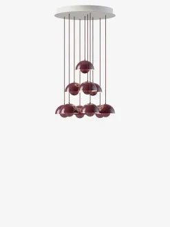&Tradition Spots|Lysekroner<Flowerpot Chandelier VP10, 10 pendants reversed fra