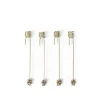 Ferm Living Kalenderlys & Julelysestager|Adventsstager<Forest Christmas Tree Candle Holders, sæt á 4 stk., brass fra
