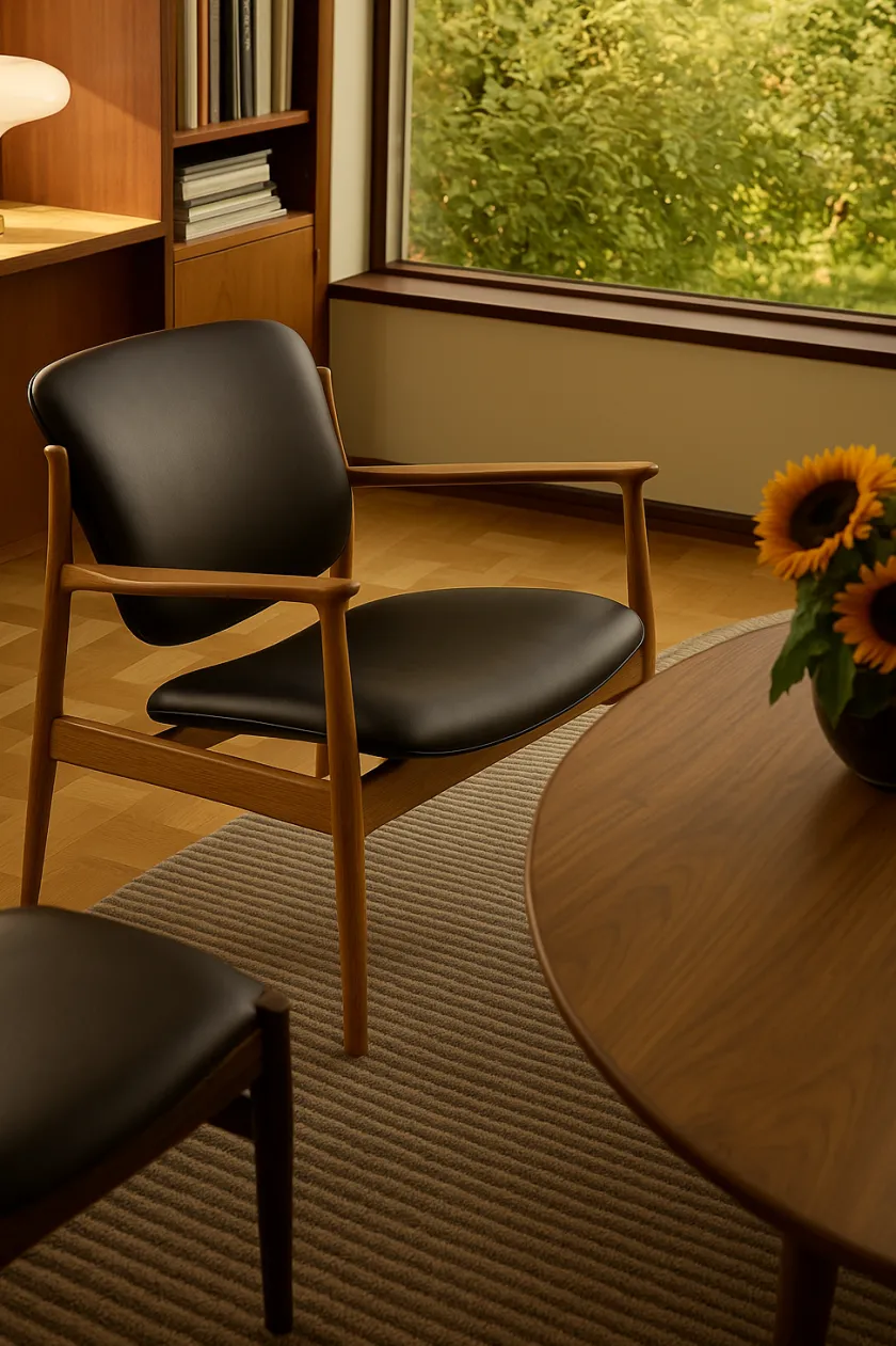 House of Finn Juhl Lænestole<France Chair, valnød af Finn Juhl