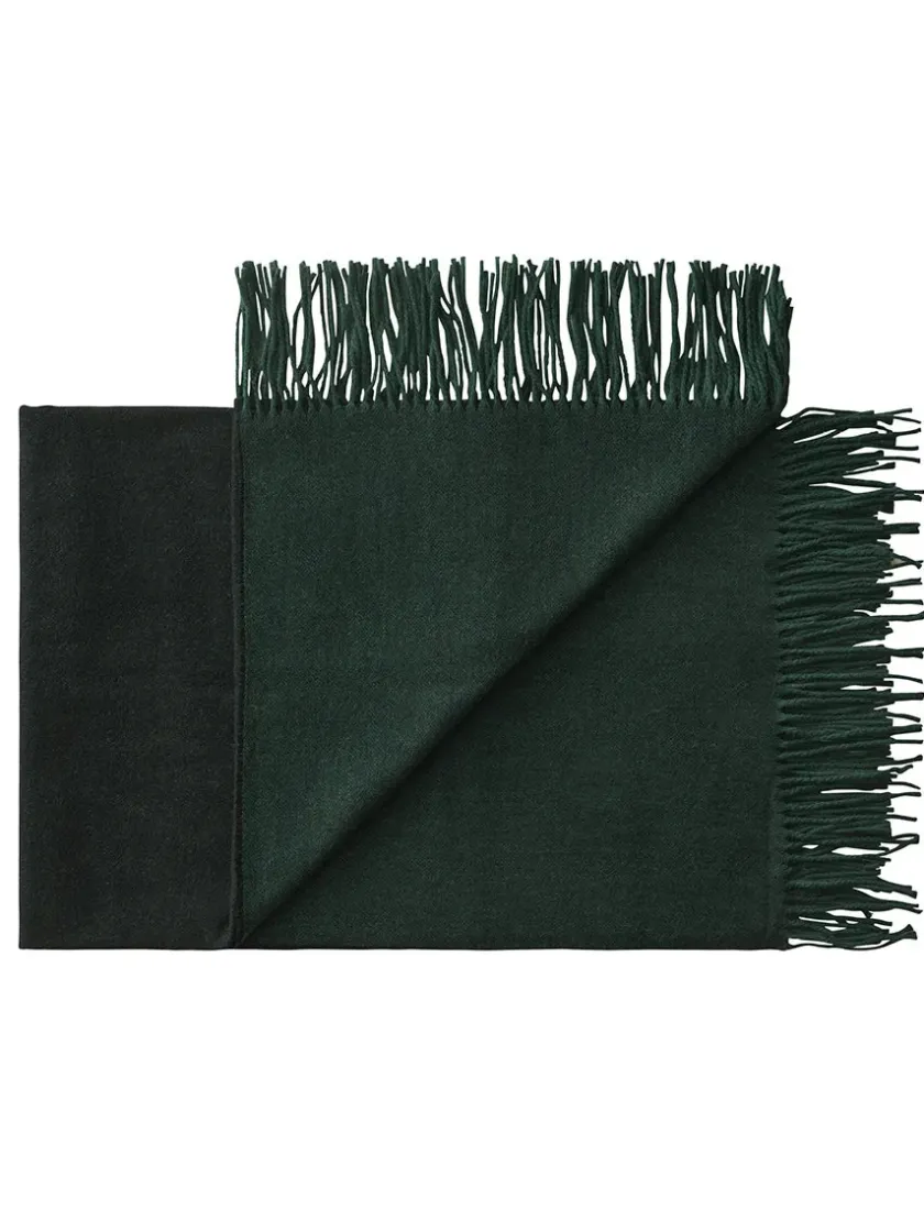 Silkeborg Uldspinderi Puder Og Plaider<Franja Plaid, green/black fra