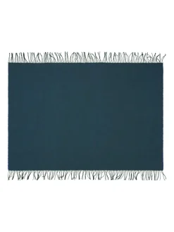 Silkeborg Uldspinderi Gaver Til Ham|Puder Og Plaider<Franja Plaid, green/blue fra