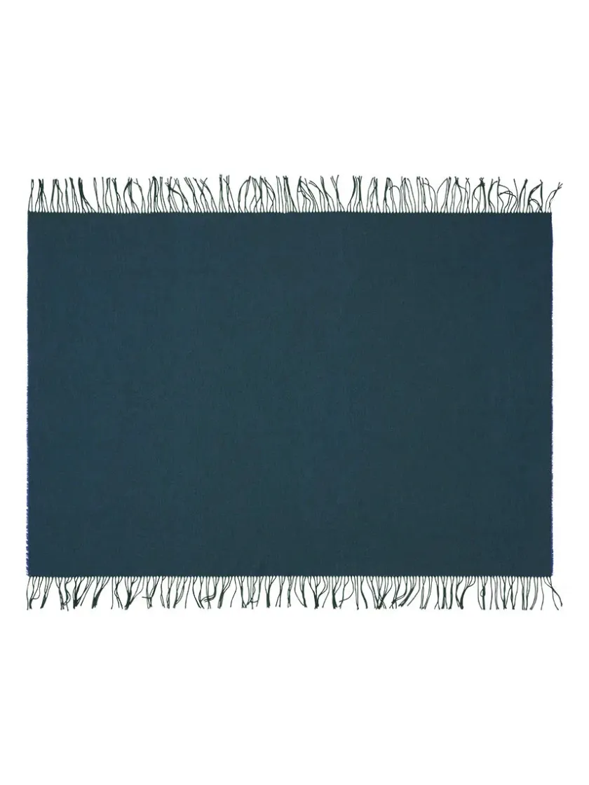 Silkeborg Uldspinderi Puder Og Plaider<Franja Plaid, green/orange fra