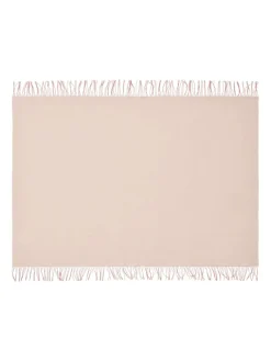 Silkeborg Uldspinderi Puder Og Plaider<Franja Plaid, pink/white fra