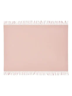 Silkeborg Uldspinderi Puder Og Plaider<Franja Plaid, pink/white fra