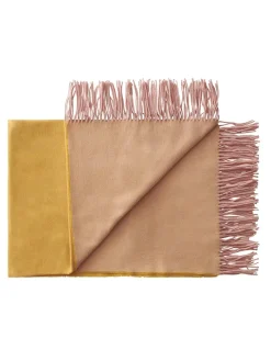 Silkeborg Uldspinderi Puder Og Plaider<Franja Plaid, pink/yellow fra