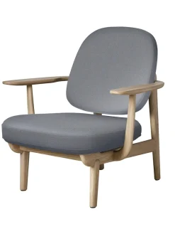 Fritz Hansen Loungestole|Lænestole<Fred Lænestol, lakeret eg fra