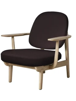 Fritz Hansen Loungestole|Lænestole<Fred Lænestol, lakeret eg fra