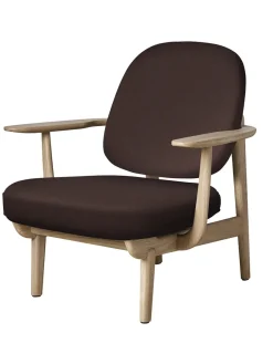 Fritz Hansen Loungestole|Lænestole<Fred Lænestol, lakeret eg fra