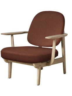 Fritz Hansen Loungestole|Lænestole<Fred Lænestol, lakeret eg fra