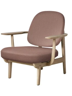 Fritz Hansen Loungestole|Lænestole<Fred Lænestol, lakeret eg fra