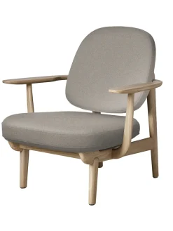 Fritz Hansen Loungestole|Lænestole<Fred Lænestol, lakeret eg fra