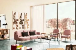 Fritz Hansen Loungestole|Lænestole<Fred Lænestol, lakeret eg fra