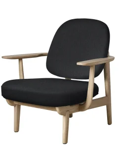 Fritz Hansen Loungestole|Lænestole<Fred Lænestol, lakeret eg fra