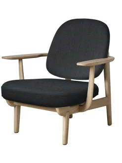 Fritz Hansen Loungestole|Lænestole<Fred Lænestol, lakeret eg fra