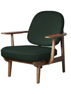 Fritz Hansen Loungestole|Lænestole<Fred Lænestol, valnødfarvet eg fra