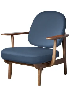 Fritz Hansen Loungestole|Lænestole<Fred Lænestol, valnødfarvet eg fra