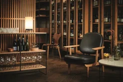 Fritz Hansen Loungestole|Lænestole<Fred Lænestol, valnødfarvet eg fra