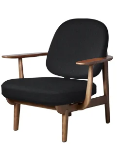 Fritz Hansen Loungestole|Lænestole<Fred Lænestol, valnødfarvet eg fra