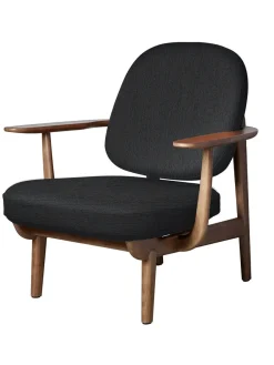 Fritz Hansen Loungestole|Lænestole<Fred Lænestol, valnødfarvet eg fra