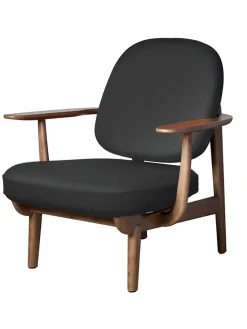 Fritz Hansen Loungestole|Lænestole<Fred Lænestol, valnødfarvet eg fra