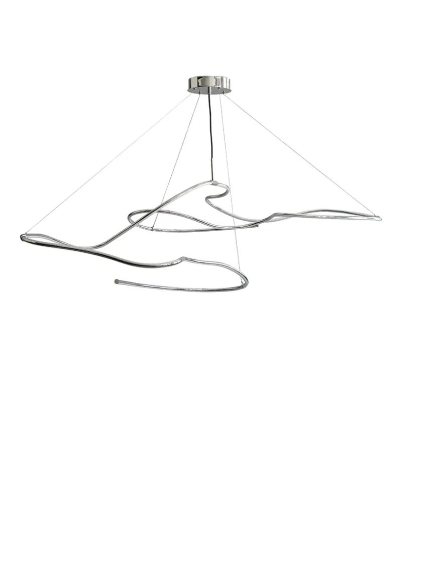 101 Copenhagen Lysekroner|Spots<Ghost Chandelier, Big, Chrome fra