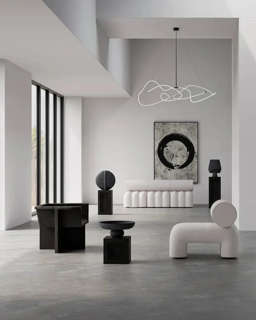 101 Copenhagen Lysekroner|Spots<Ghost Chandelier, Big, Chrome fra