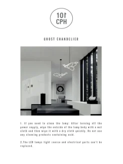 101 Copenhagen Lysekroner|Spots<Ghost Chandelier, Big, Chrome fra