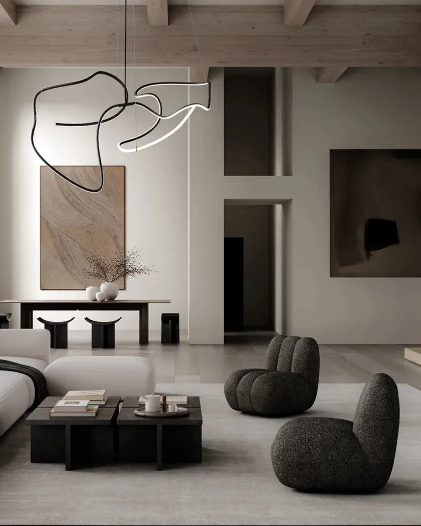 101 Copenhagen Lysekroner|Spots<Ghost Chandelier, Big, Chrome fra