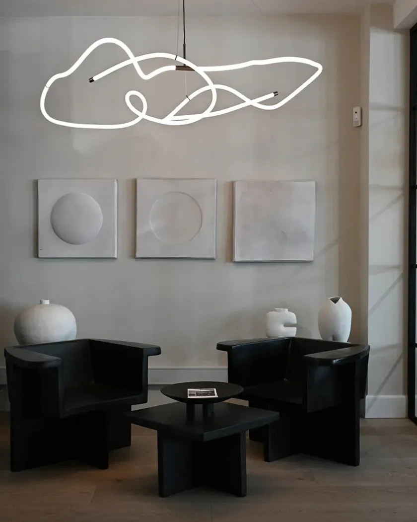 101 Copenhagen Lysekroner|Spots<Ghost Chandelier, Big, Chrome fra