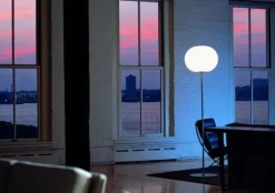 Flos Gulvlamper|Spots<Glo-Ball F, Silver Gulvlampe fra