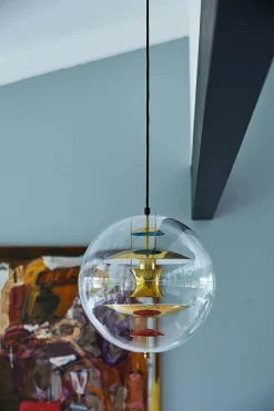 Verpan Pendler|Spots<Globe, Coloured Glass pendel Ø40 af Verner Panton