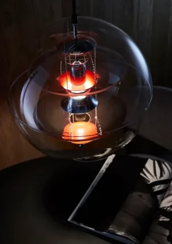 Verpan Pendler|Spots<Globe, Coloured Glass pendel Ø40 af Verner Panton