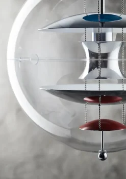 Verpan Pendler|Spots<Globe, Glass pendel Ø50 af Verner Panton