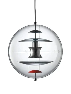 Verpan Pendler|Spots<Globe, Glass pendel Ø40 af Verner Panton