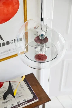 Verpan Pendler|Spots<Globe, Glass pendel Ø40 af Verner Panton