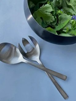 Kay Bojesen Denmark Service<Grand Prix Salatbestik i mat stål, lille fra Kay Bojesen