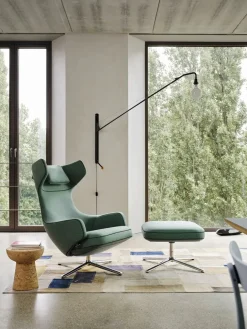 Vitra Lænestole<Grand Repos Lænestol, cream/dark brown fra