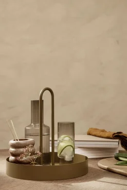 Ferm Living Bakker<Grib Tray, Olive fra