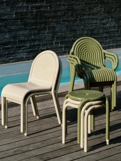 Tom Dixon Udendørs Loungemøbler|Havestole<Groove Stool fra