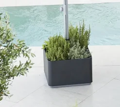 Cane-line Parasoller<Grow Parasolfod m. hjul fra