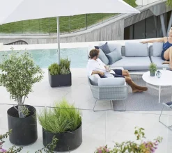 Cane-line Parasoller<Grow Parasolfod m. hjul fra