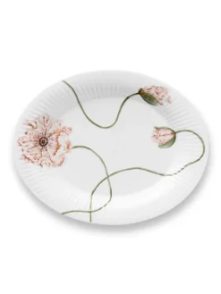 Kähler Gaver Til Hende|Service<Hammershøi Poppy Ovalt bordfad fra