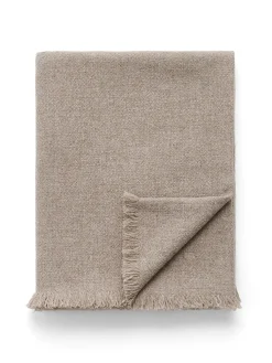 Aiayu Puder Og Plaider<Haya Wool Throw, pure soil fra
