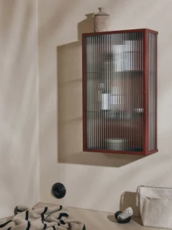 Ferm Living Reoler<Haze Wall Cabinet, oxide red fra