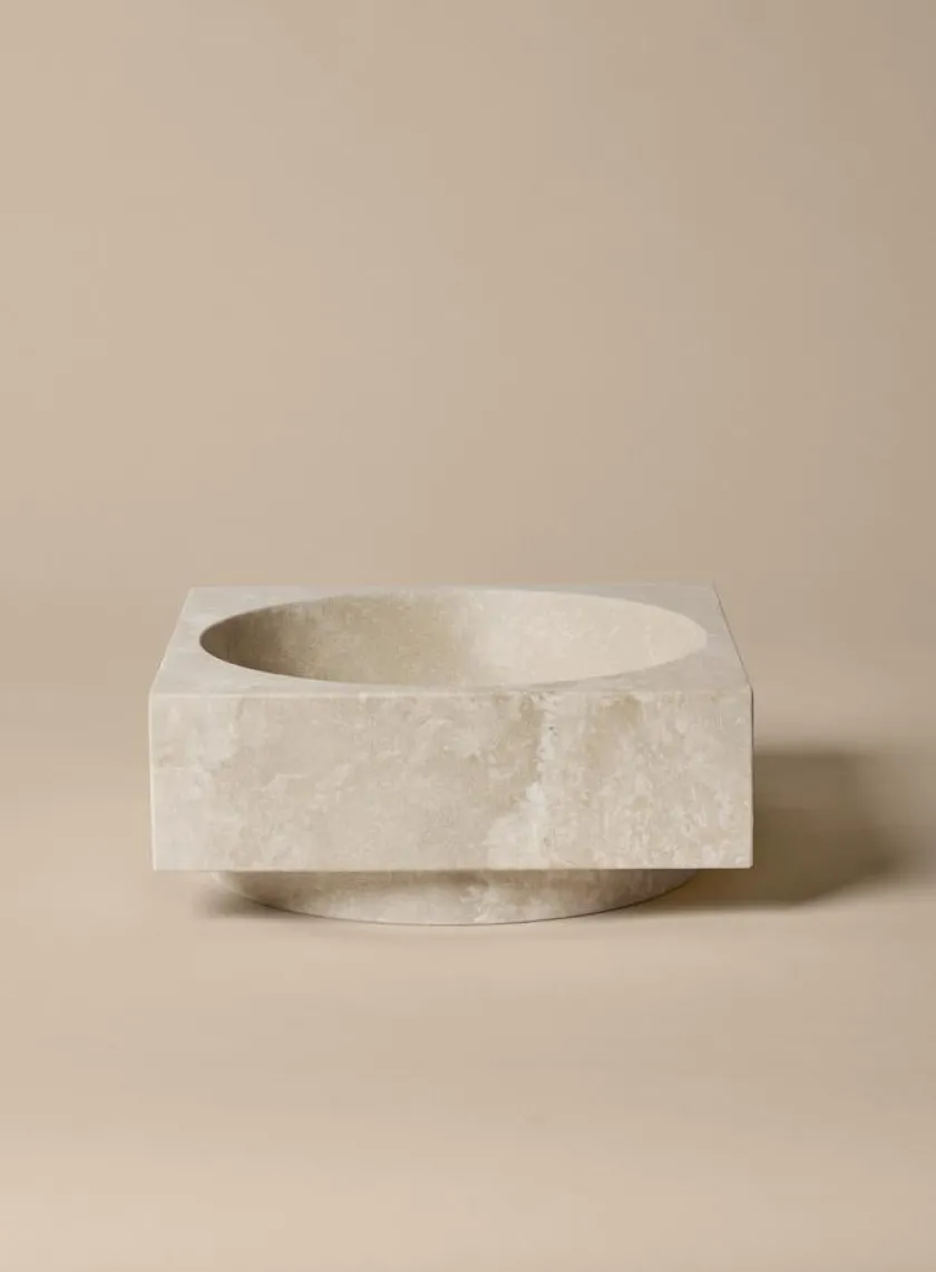 Ferm Living Gaver Til Hende<Hew high centrepiece, travertin fra