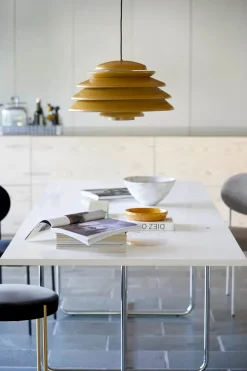 Verpan Pendler|Spots<Hive pendel, yellow af Verner Panton