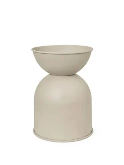 Ferm Living Vaser<Hourglass Pot, sort fra